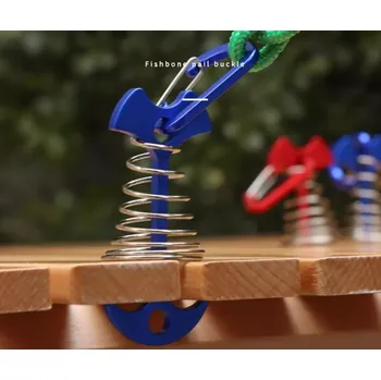 kempingová židle Terasová pružinová svorka s karabinou (KMP9)