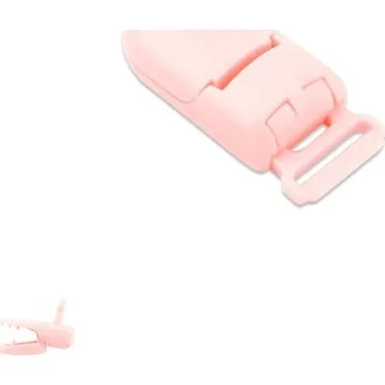klip na dudlíky Plastový klip na dudlík 32x17,5x9 mm Baby Pink