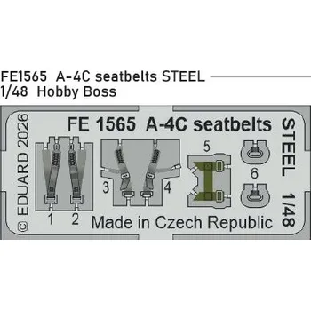 Plastikový model Eduard 1/48 A-4C seatbelts STEEL (HOBBY BOSS)