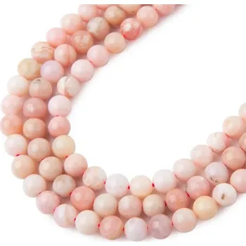 Dětské navlékací korálky Korálky z minerálu Růžový opál AAA 4 mm