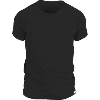 Pánské tričko Pánské tričko nanosilver SLIM krátký rukáv - XXL - černé s molekulami stříbra