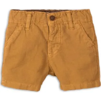 Kraťasy kojenecké lněné, Minoti, Camel 3, hnědá - 56/62 | 0-3m