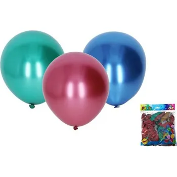 Balónek Balónek nafukovací 25cm - sada 100ks, chromové, W009929