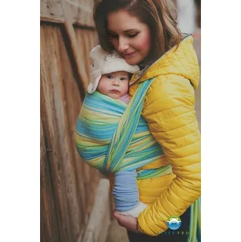 Šátek na nošení dítěte Little Frog Aventurine s bambusem - délka 4,2m