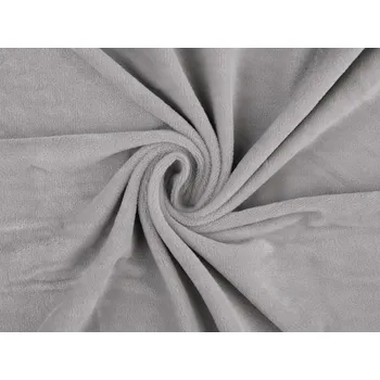 Minky hladké / JEMNÝ PLYŠ SAN METRÁŽ - 10 (36) šedá nejsvětlější