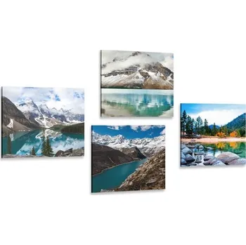 Obraz Dovido Set obrazů okouzlující horské krajiny