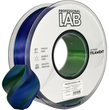 Filament Professional Lab Prof. Lab Filament PLA SILK tříbarevný modrá zelená fialová 1,75mm 1 kg