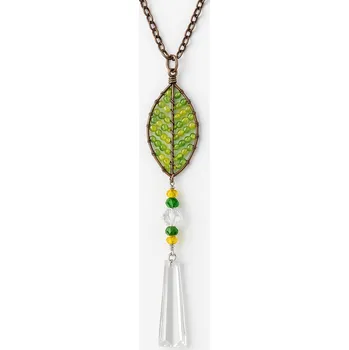 Lapač snů Feng Shui - Křišťálový závěs - List