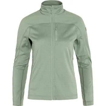 Dámské oblečení fleecová bunda dámská FJÄLLRÄVEN Abisko Lite Fleece Jacket W Misty Green - M