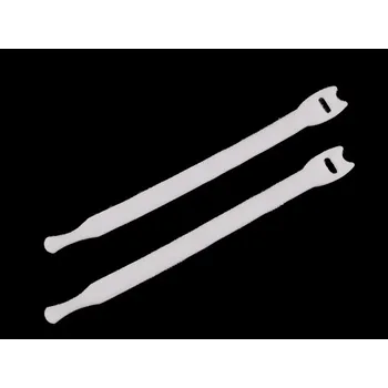 Zip Stahovací páska na suchý zip délka 20 cm balení 10 KUSŮ - 2 bílá