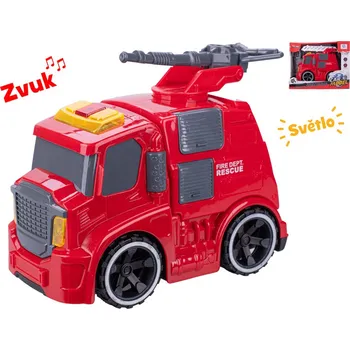 autíčko Auto hasiči 19 cm na setrvačník na baterie se světlem a zvukem - mix variant či barev