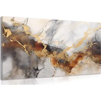 Obraz Dovido Obraz hnědo-šedý mramor