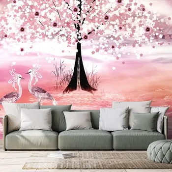 Tapeta Dovido Samolepící tapeta volavky pod magickým stromem