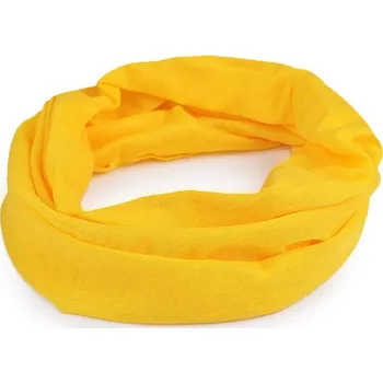 Šátek Šátek multifunkční pružný jednobarevný - 7 žlutá