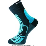 PROGRESS Dlouhé ponožky Progress MERINO turistické černo-modré - 6-8
