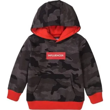 Chlapecké oblečení Mikina chlapecká s kapucí, Minoti, Stereo 3, šedá - 98/104 | 3/4let