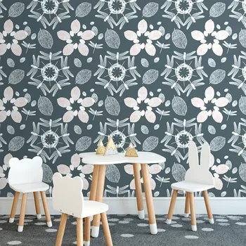 Tapeta Dovido Tapeta vážky v kruhu Mandaly