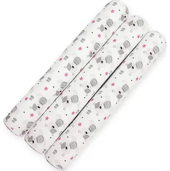 Příslušenství pro dětskou postel a kolébku Scamp mantinely do postýlky-válce 3x60,white grey bears