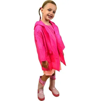 Pláštěnka pláštěnka PVC neonová, Pidilidi, PL0065-03, růžová - M