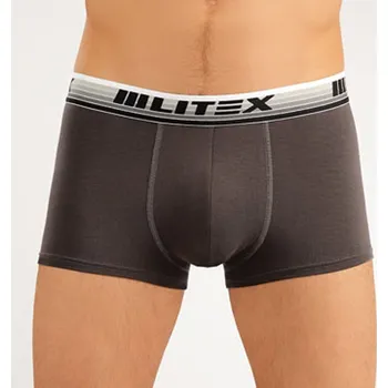 Pánské spodní prádlo Boxerky pánské 99773 - hnědošedá - XL