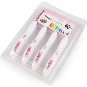 Jehla na filcování Sada ergonomických háčků na háčkování, růžičky - 1 růžová