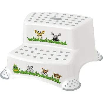 Stolička stolička JUNGLE, dva schůdky, 40x37x21cm protiskluzová PH BÍ 0.75 Kg MTA MAXMIX Sklad14 326089 (0.75 Kg Výška přepravní: 22 cm MTA MAXMIX Sklad14 326089)