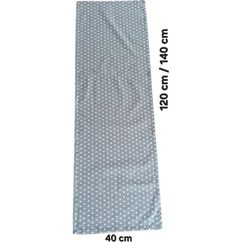 ubrus LKV Lomnice Textilní běhoun na stůl - Vánoce - hvězdičky - 40 x 140 cm