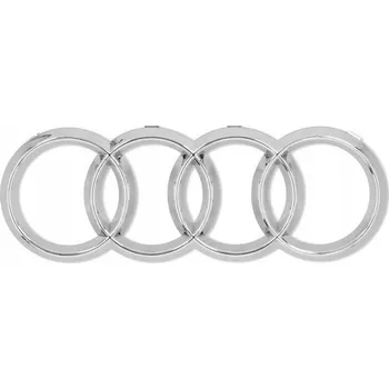 Péče o chrup Odznak s logem AUDI 27x9,5 cm stříbrný