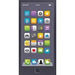 DETEXPOL Osuška Telefon Grey Bavlna - Froté, 70/140 cm