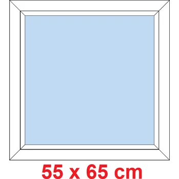 Okno Soft Plastové okno 55x65 cm, FIX neotevíravé