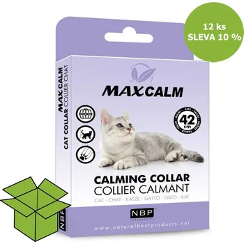 Antiparazitikum pro kočku MAX CALM zklidňující obojek proti stresu pro kočky (12 ks) SLEVA 10 %
