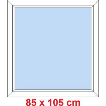 Okno Soft Plastové okno 85x105 cm, FIX neotevíravé