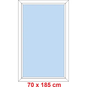 Okno Soft Plastové okno 70x185cm, FIX neotevíravé