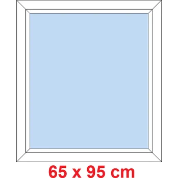 Okno Soft Plastové okno 65x95 cm, FIX neotevíravé