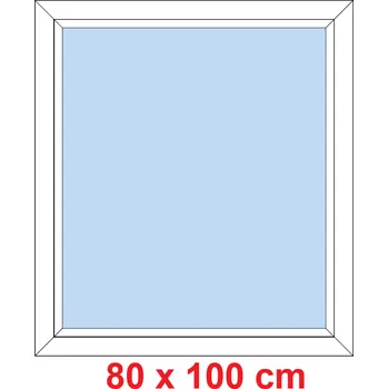 Okno Soft Plastové okno 80x100 cm, FIX neotevíravé
