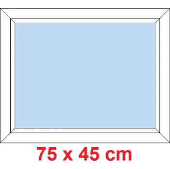 Okno Soft Plastové okno 75x45 cm, FIX neotevíravé