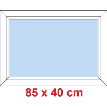 Okno Soft Plastové okno 85x40 cm, FIX neotevíravé