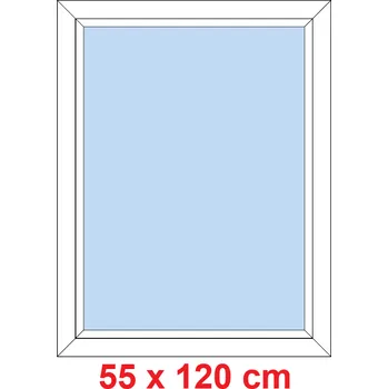 Okno Soft Plastové okno 55x120 cm, FIX neotevíravé