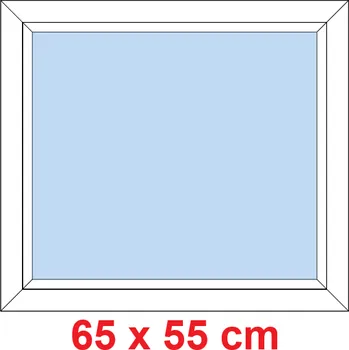 Okno Soft Plastové okno 65x55 cm, FIX neotevíravé
