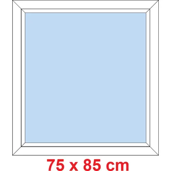 Okno Soft Plastové okno 75x85 cm, FIX neotevíravé