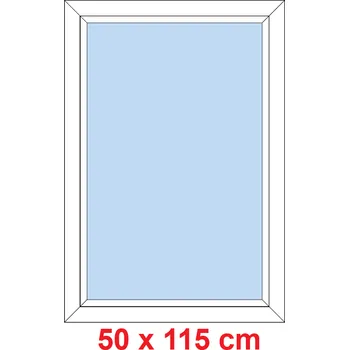 Okno Soft Plastové okno 50x115 cm, FIX neotevíravé
