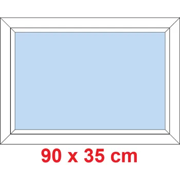 Okno Soft Plastové okno 90x35 cm, FIX neotevíravé