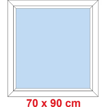 Okno Soft Plastové okno 70x90 cm, FIX neotevíravé