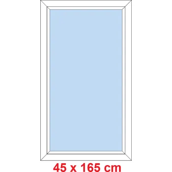 Okno Soft Plastové okno 45x165 cm, FIX neotevíravé