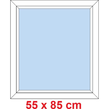 Okno Soft Plastové okno 55x85 cm, FIX neotevíravé