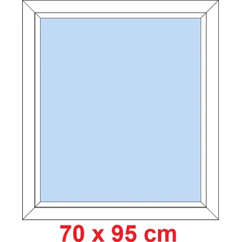 Okno Soft Plastové okno 70x95 cm, FIX neotevíravé