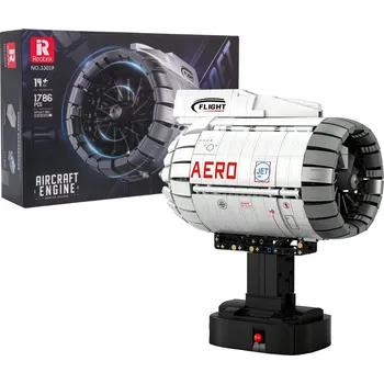 ostatní stavebnice Stavebnice leteckých motorů, 1786 dílů Pohyblivý otevírací ventilátor.