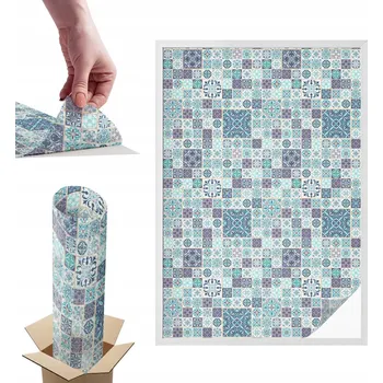 Obraz Mléčná Fólie Vitrážová na Okna a Skleněné Dveře Květinové Obklady 100x146 cm