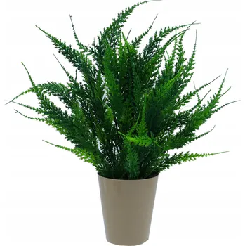 umělá květina Umělý vřes v květináči 32 cm – Tmavě Zelený – dekorace