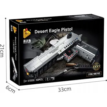 ostatní stavebnice Stavebnice Militaria: Pistole, 360 dílků